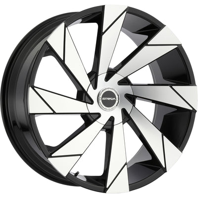 Strada Moto Black Machined Wheel