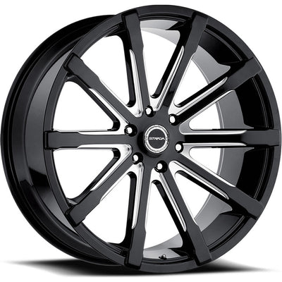 Strada Osso Black Machined Wheel