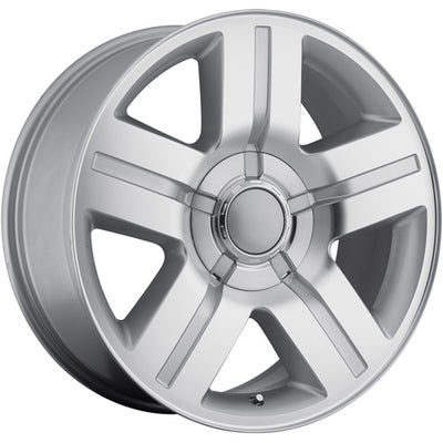 Strada Replicas Silverado Texas Edition Replica Silver Machined Wheel