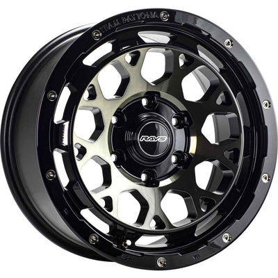 Team Daytona M9 Black Machined Wheel
