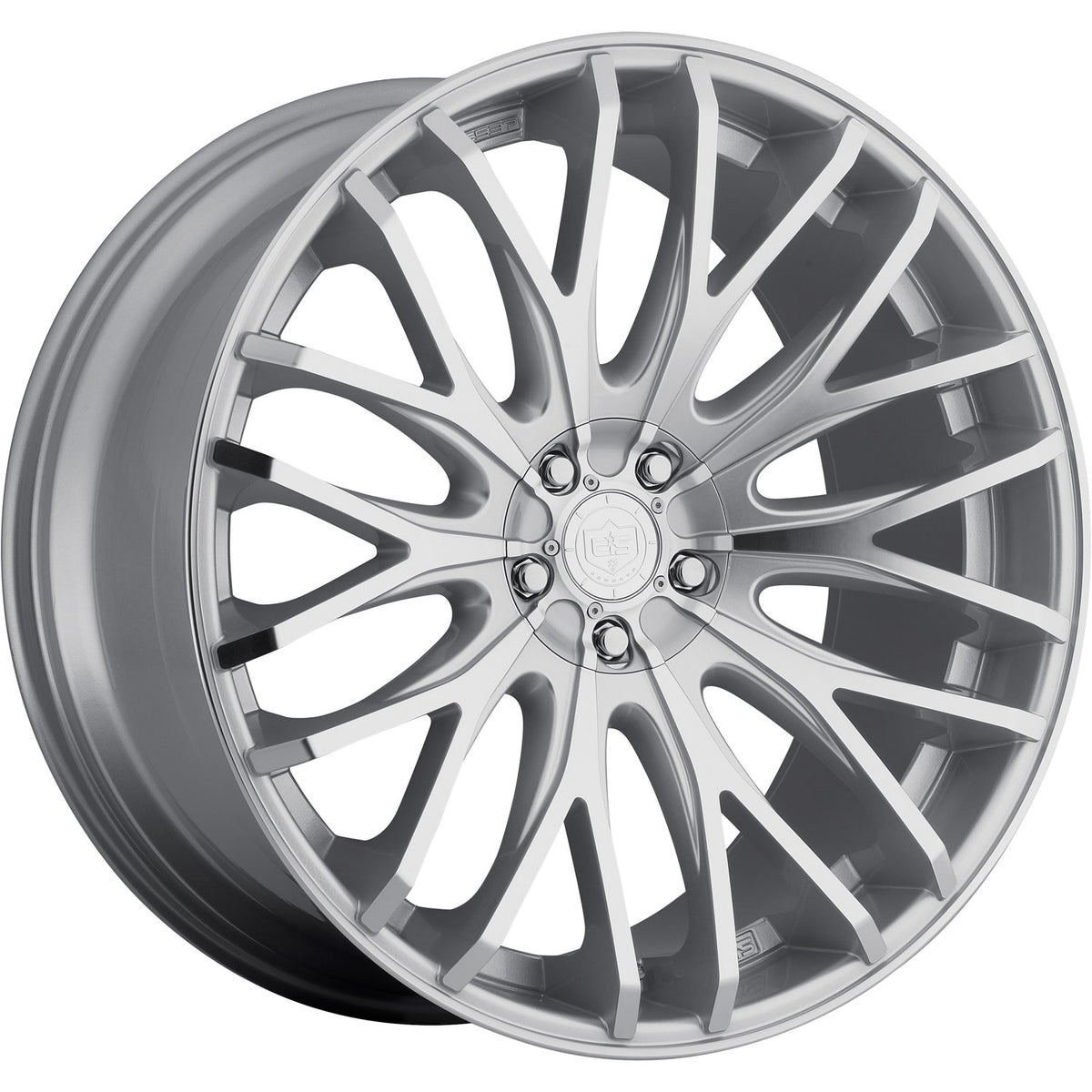 TIS 537MS Silver Machined Wheel