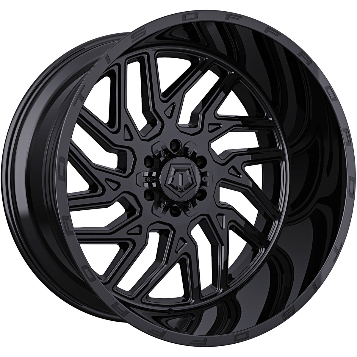 TIS 544B Gloss Black Wheel
