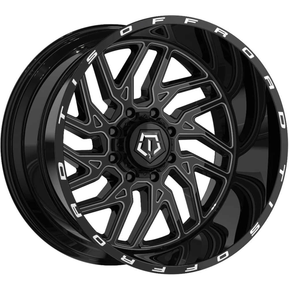 TIS 544BM Black Milled Wheel