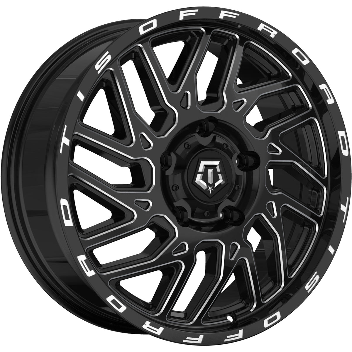 TIS 544BM Black Milled Wheel