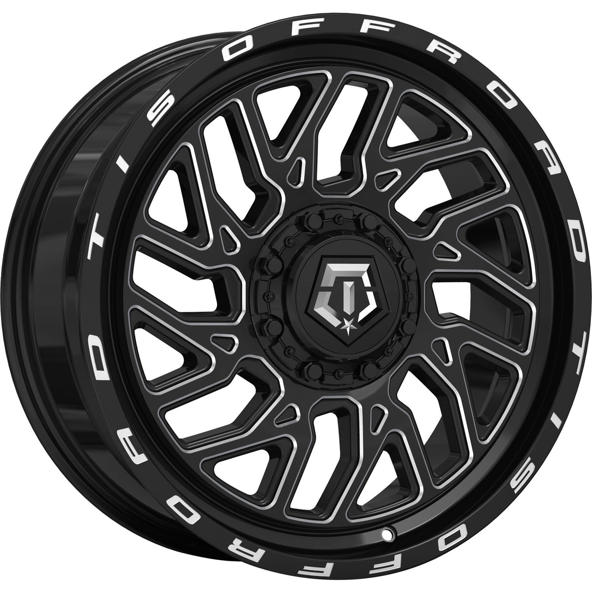 TIS 544BM Black Milled Wheel