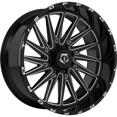 TIS 547BM Black Milled Wheel