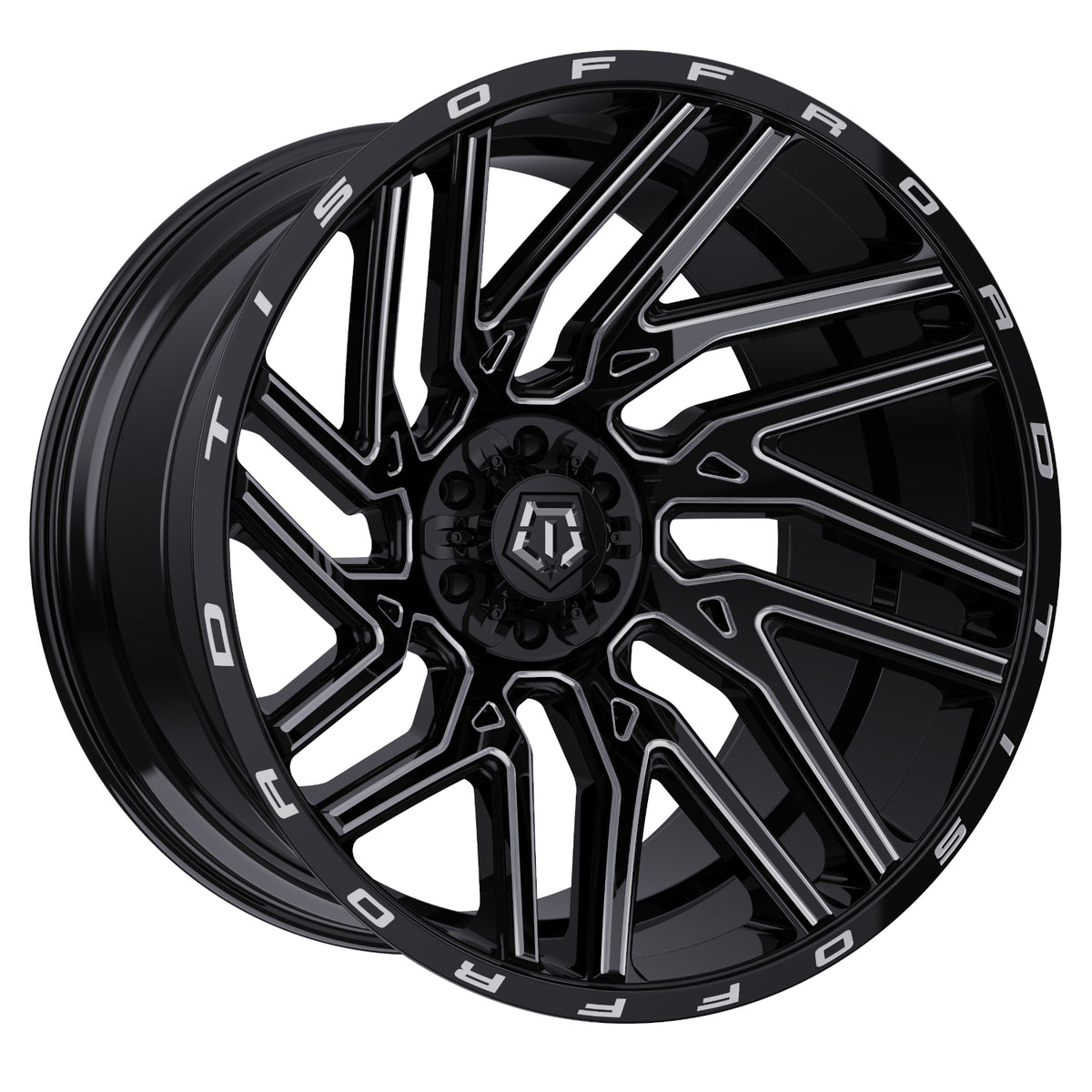 TIS 554BM Black Milled Wheel