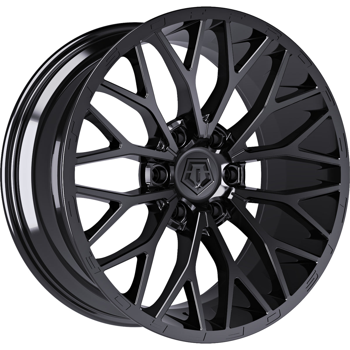 TIS 566B Gloss Black Wheel
