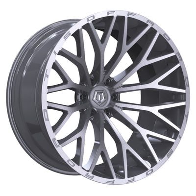TIS 566BSM Silver Brushed Wheel