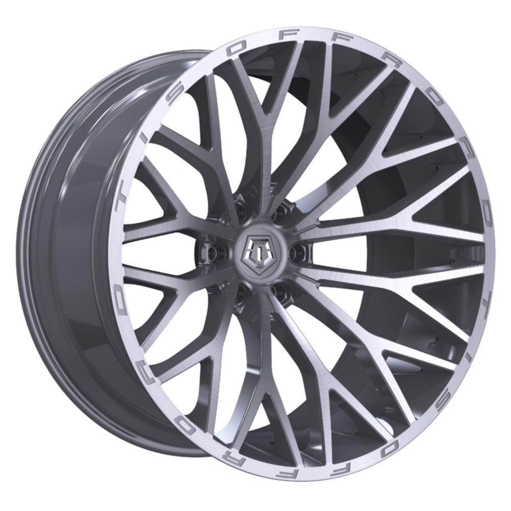 TIS 566BSM Silver Brushed Wheel