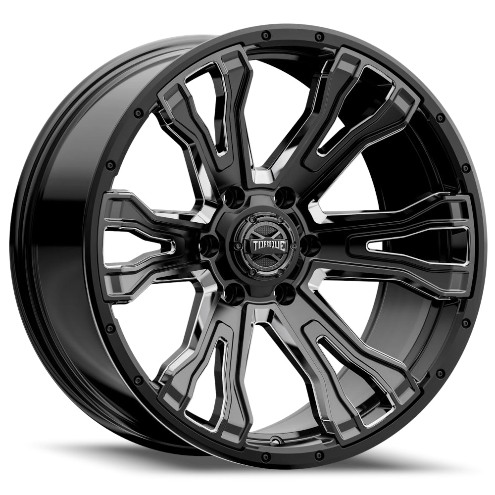 Torque TW407C Black Milled Wheel