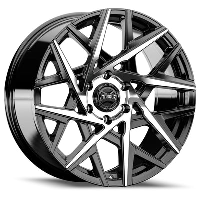 Torque TW424C Black Machined Wheel