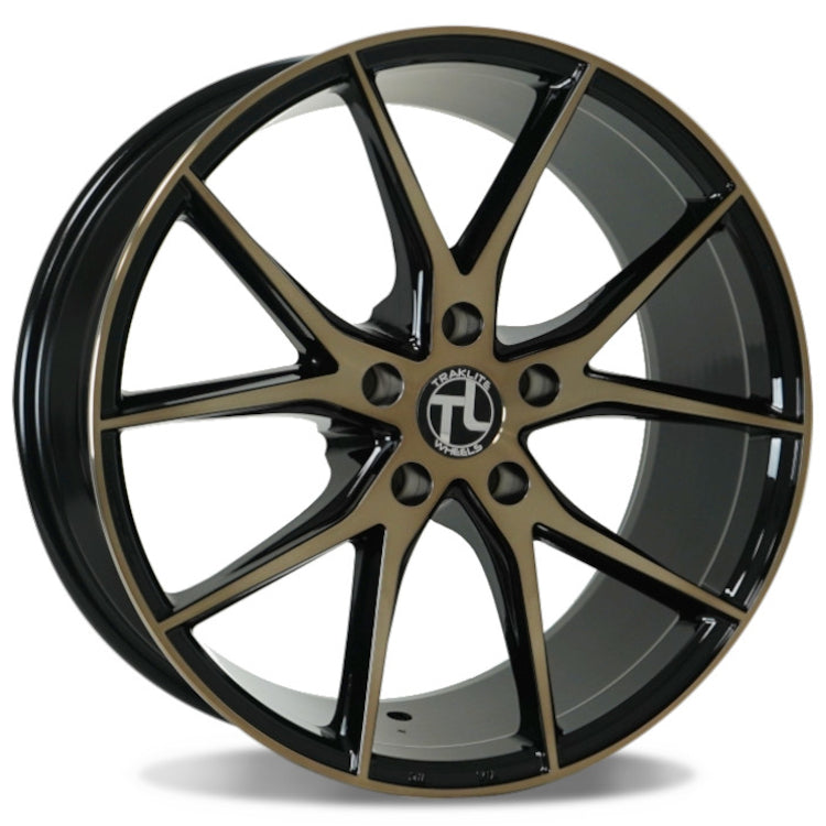 Traklite Wheels Aero Black Bronze Machined Wheel