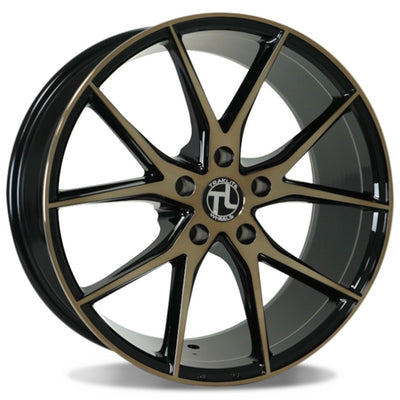 Traklite Wheels Aero Black Bronze Machined Wheel