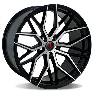 Traklite Wheels FT107 Black Machined Wheel