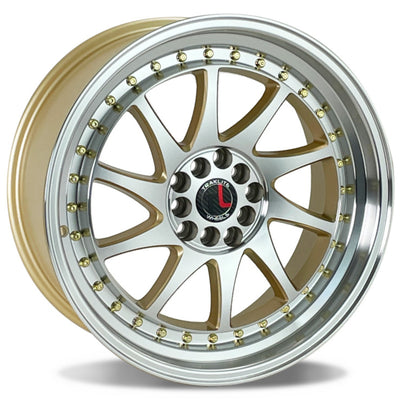 Traklite Wheels Turbo Gold Machined Wheel