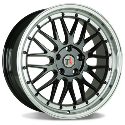 Traklite Wheels Turbulance Black Machined Wheel