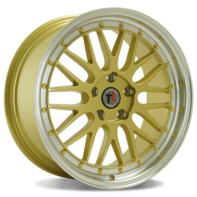 Traklite Wheels Turbulance Gold Machined Wheel