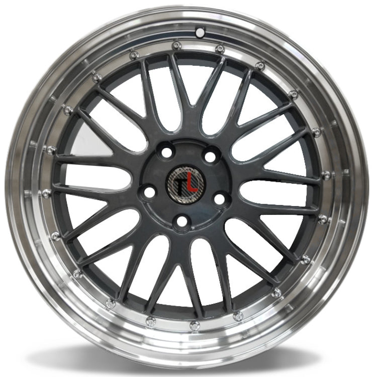 Traklite Wheels Turbulance Hyperblack Machined Wheel