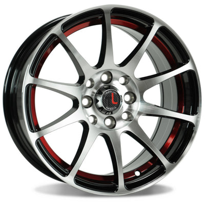 Traklite Wheels Vortex Black Machined Wheel
