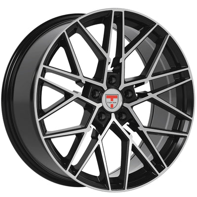 Tuscani 207 Black Machined Wheel