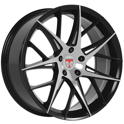 Tuscani 208 Black Machined Wheel