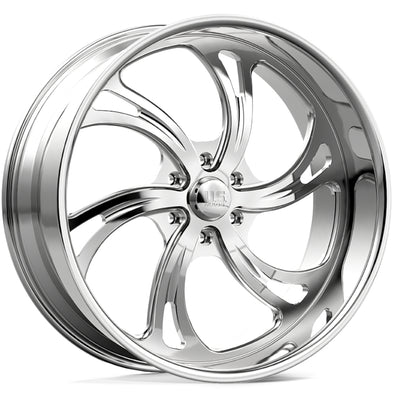 US Mags Kompressor 6 Lug 2 Piece Forged Polished Wheel