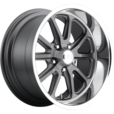 US Mags Rambler U111 20x10 +40mm Gray with Polished Lip
