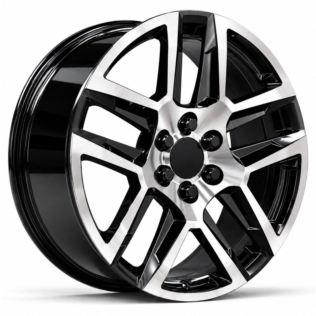 USA Replica 2101 Black Machined Wheel