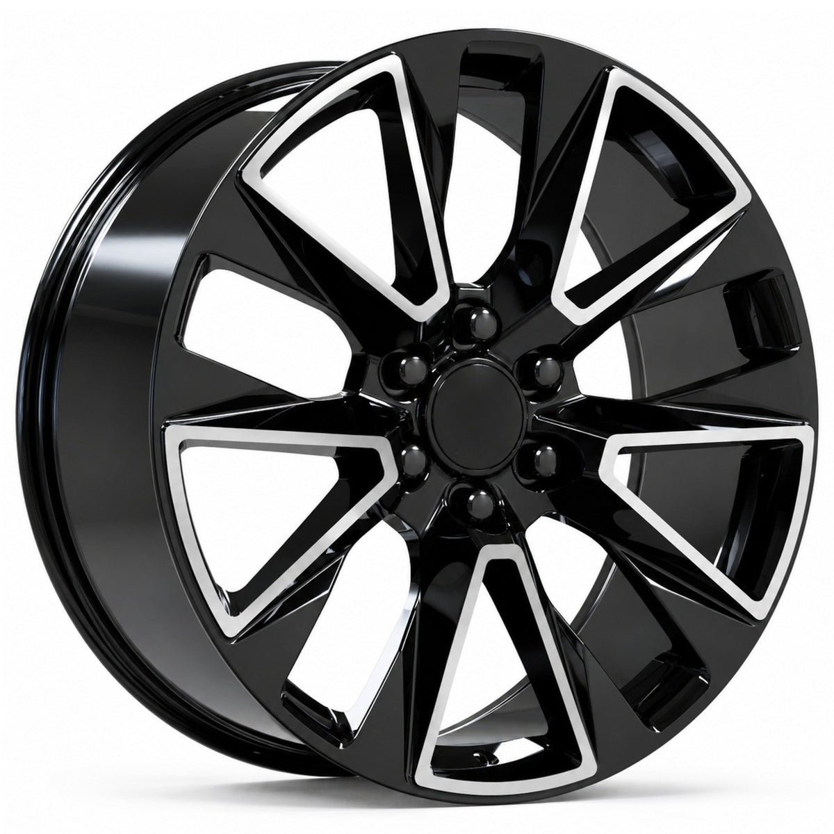 USA Replica 2105 Black Machined Wheel