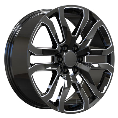 USA Replica 2107 Black Milled Wheel