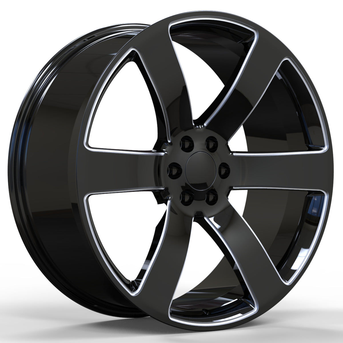 USA Replica 2131-C09 Black Milled Wheel