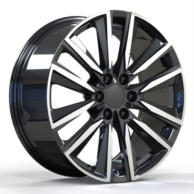 USA Replica 2135 Black Machined Wheel