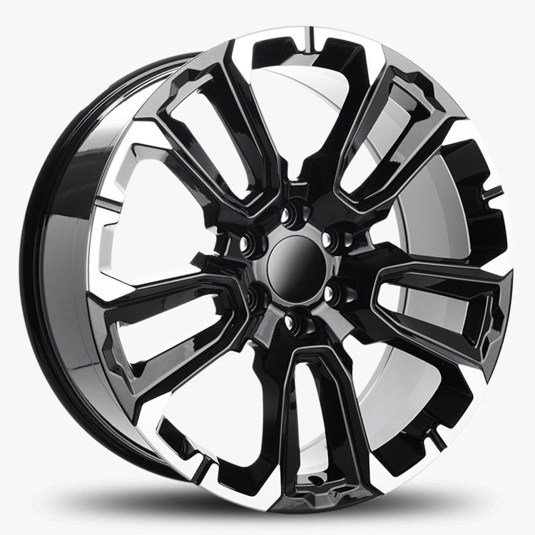 USA Replica 2137 Black Machined Wheel