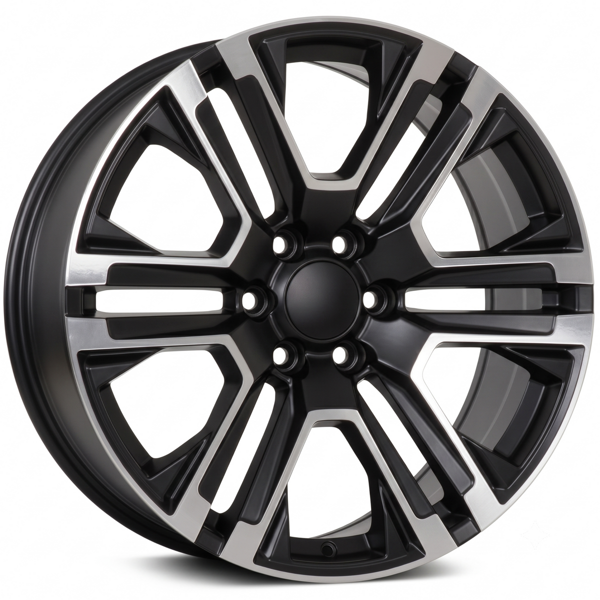 USA Replica 2150 Black Machined Wheel