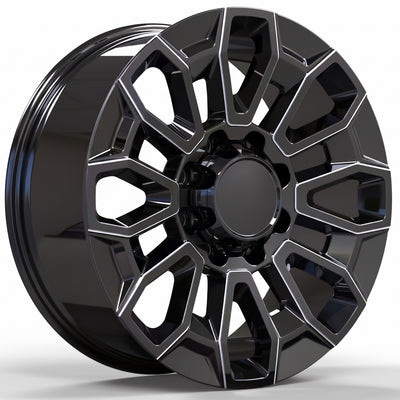 USA Replica 2406 Black Milled Wheel