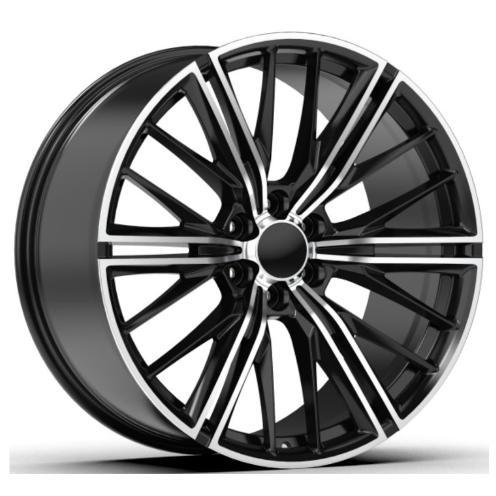 USA Replica 2409 Black Machined Wheel