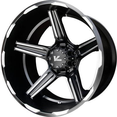 V-Rock Ambush X Black Milled Wheel