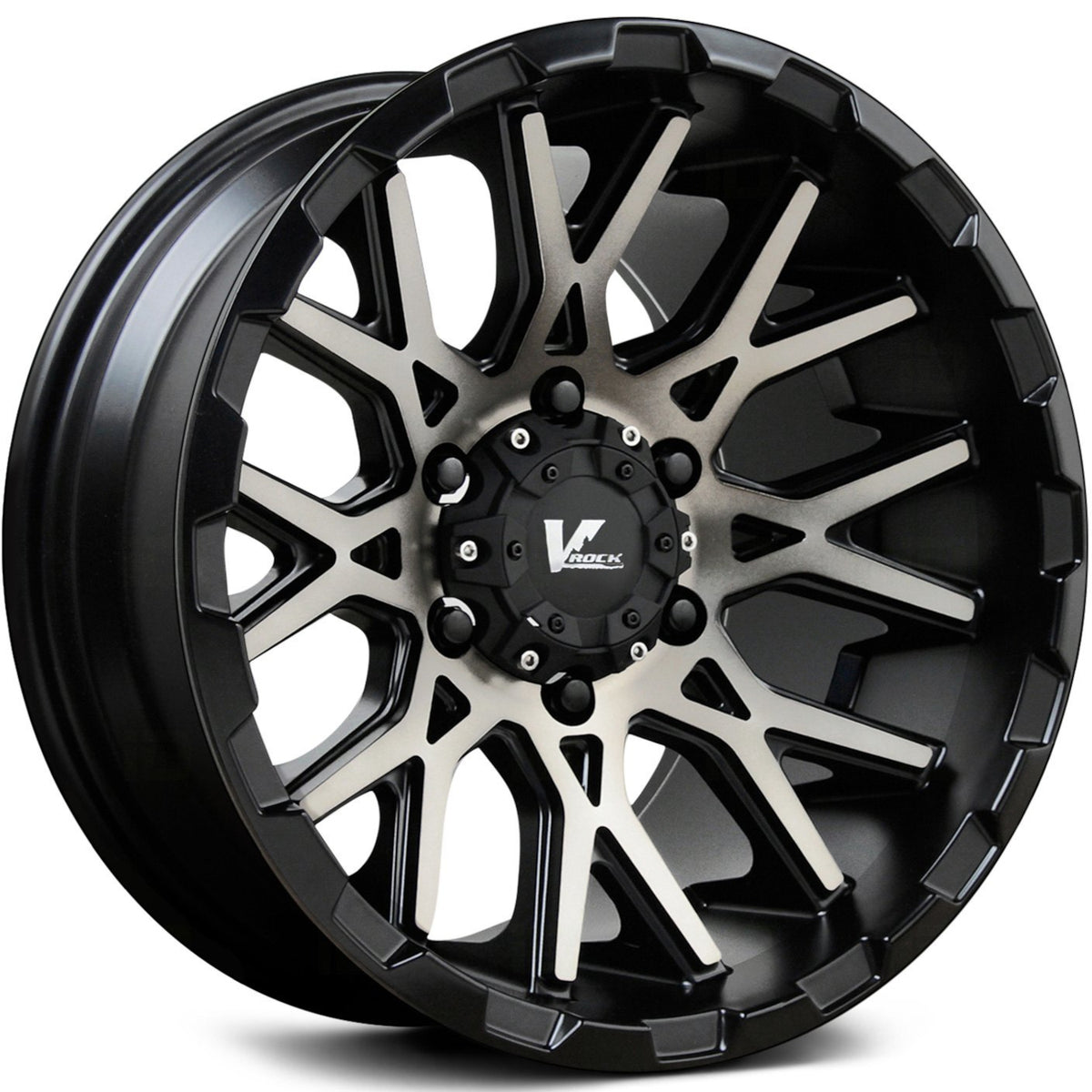 V-Rock Recoil X Black Machined Wheel