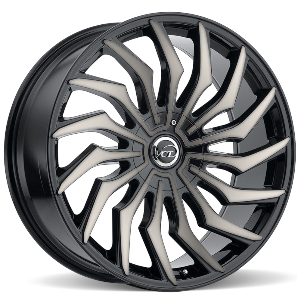 VCT Chopper Black Machined Wheel
