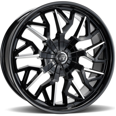 VCT Cyclone Black Machined wheel