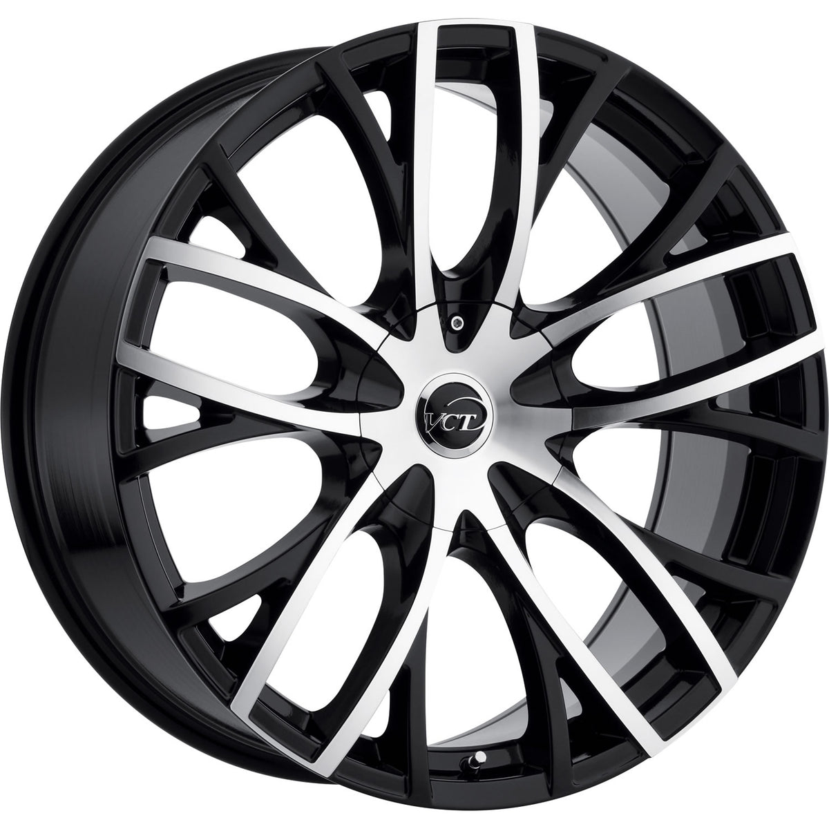 VCT V76 Black Machined Wheel
