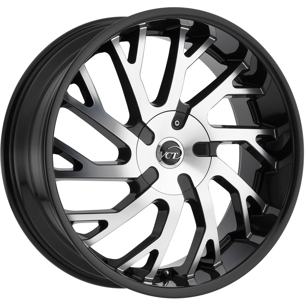 VCT V77 Black Machined Wheel