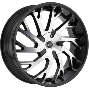 VCT V77 Black Machined wheel