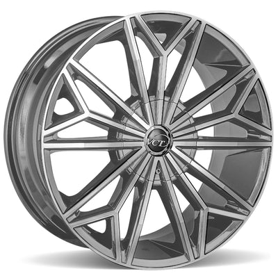 VCT Viper Silver Machined Wheel
