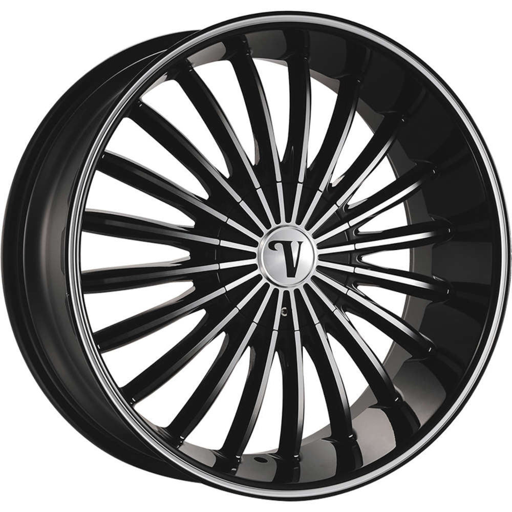 Velocity VW11 Black Machined Wheel