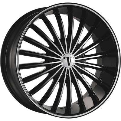 Velocity VW11 Black Machined Wheel