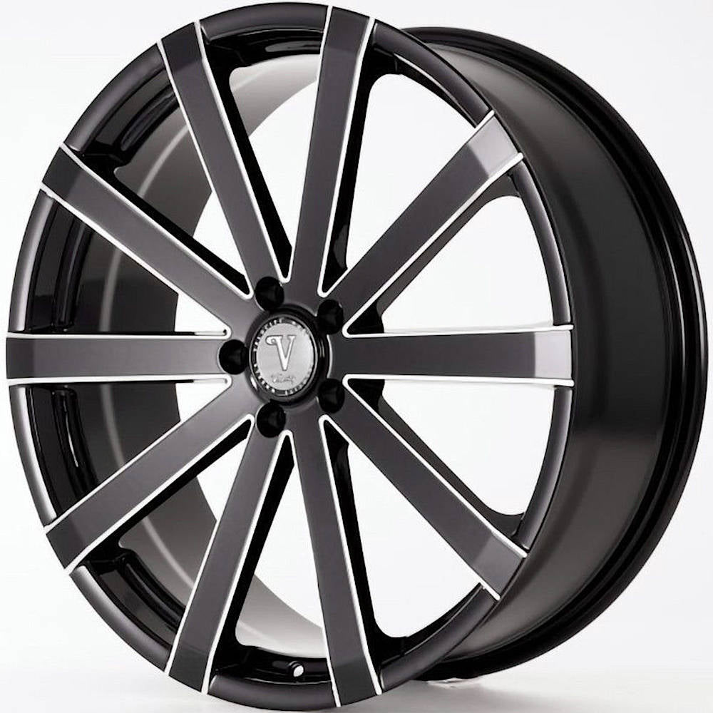 Velocity VW12A Black Milled Wheel