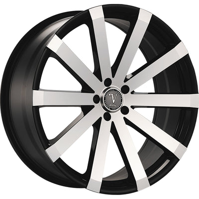 Velocity VW12A-M Black Machined Wheel