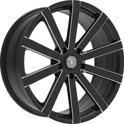 Velocity VW12B Black Milled Wheel